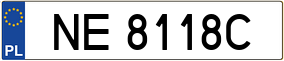 Trailer License Plate